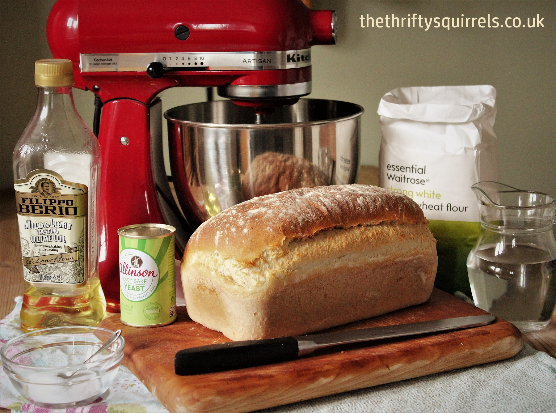 Bread How To Make Delicious Homemade Crusty Bread With Your Stand Mixer The Thrifty Squirrels