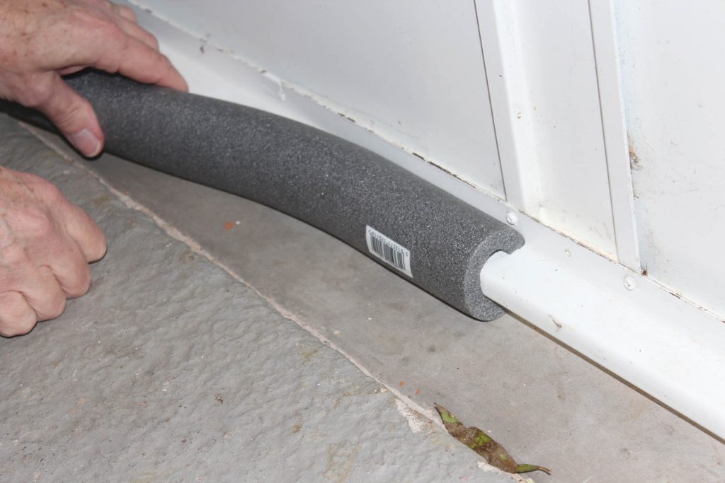 cost effective draught proofing for a garage door