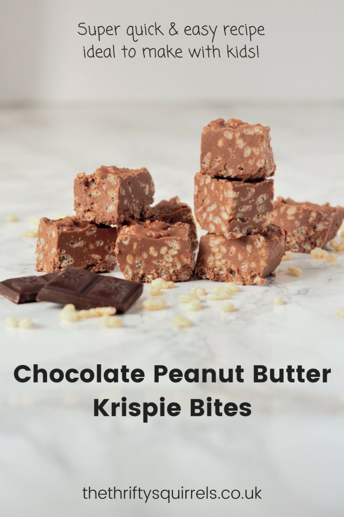 Chocolate Peanut Butter Krispie Bites