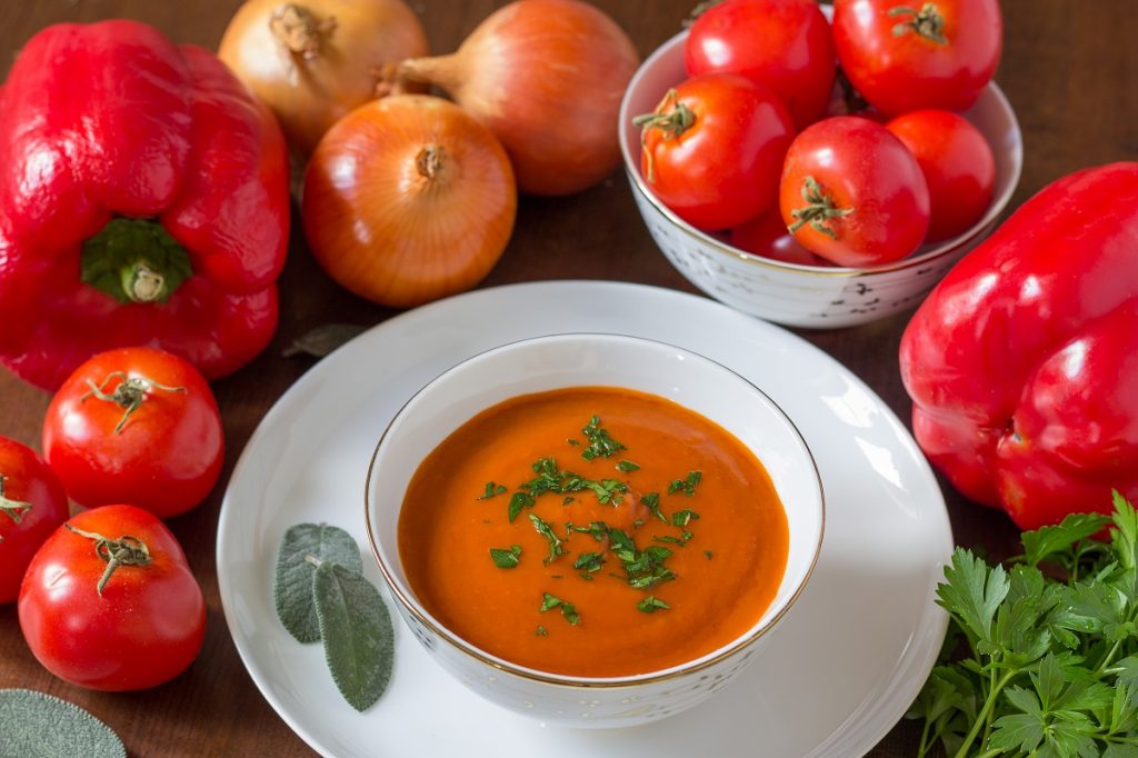 Roasted Red Pepper & Tomato Soup Recipe